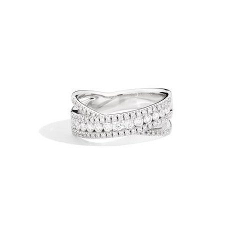 Ring Recarlo Woman Decò in White Gold Diamante 0.64 Ct R10FM001/060-14 - R10FM001/060-14